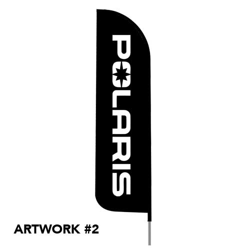 thumbnail image 2 of Polaris 2ft X 8ft Banner Flag - RZR Theme, Unbranded 2 of 5