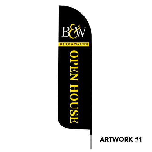 Baird-and-warner-open-house-logo-feather-flag