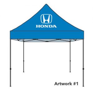 Honda_socal_Auto_dealer_custom_logo_tent_canopy_blue