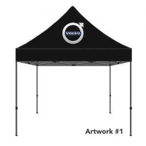 Volvo_Auto_dealer_custom_logo_tent_canopy_black