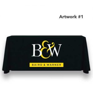 bw-baird-warner-realty-table-throw-cover-logo-print