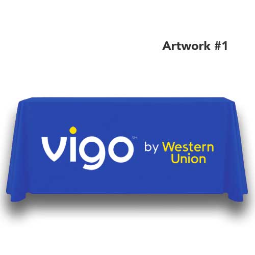 Vigo By Western Union Logo Table Throw Er Peak Banner