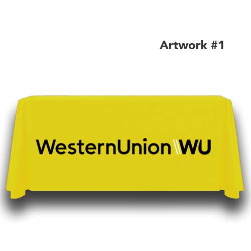 Western Union Logo Table Throw Er Peak Banner