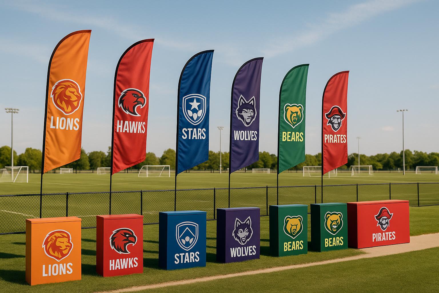 Bulk Ordering Custom Flags and Displays for Multi-Team Sports Tournaments