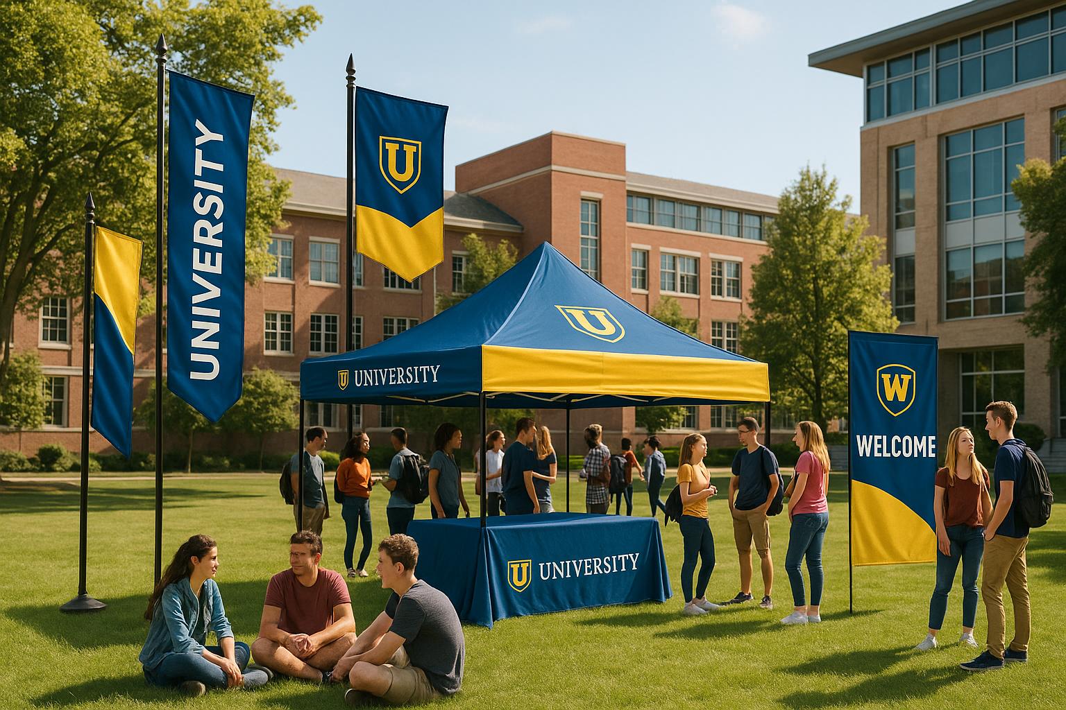 Where Schools and Universities Order Custom Flags, Tents, and Banners