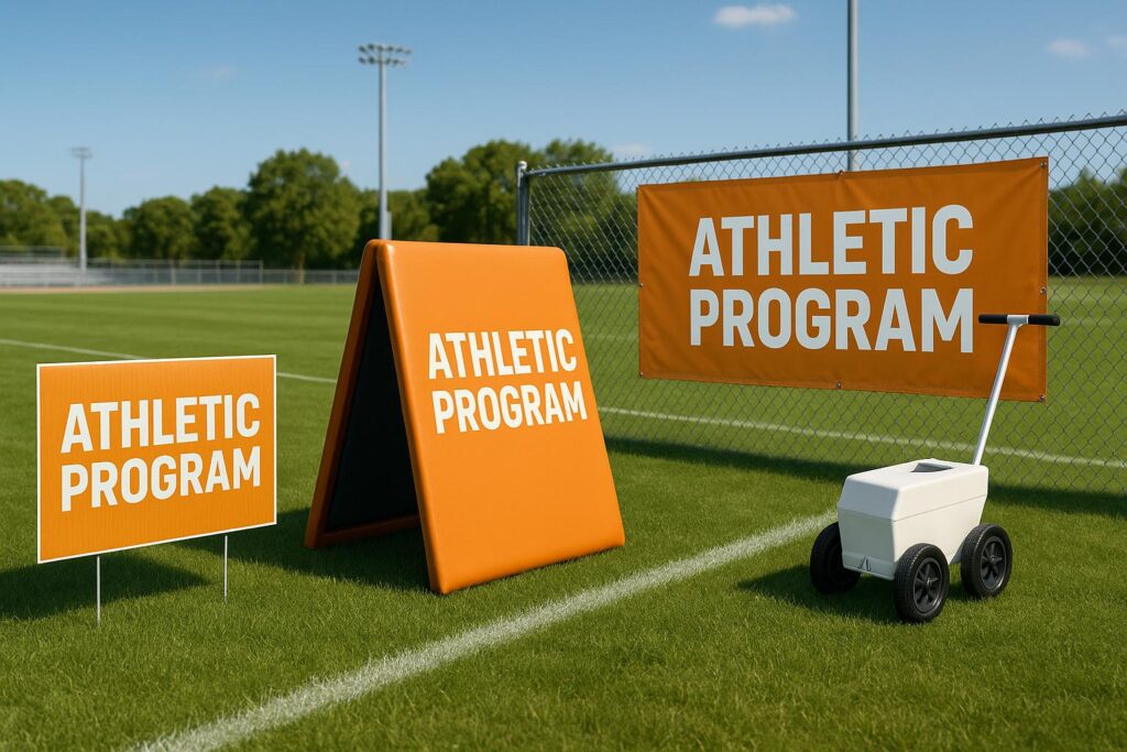 Most durable field and sideline signage for athletic programs