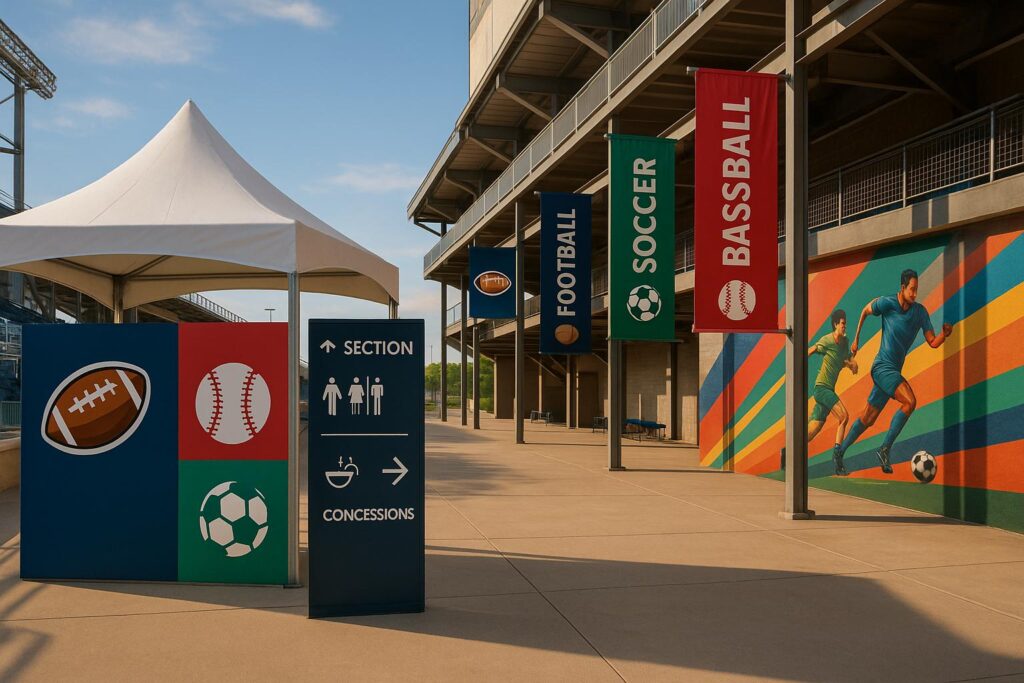 Best custom signage ideas for football, baseball, and soccer facilities