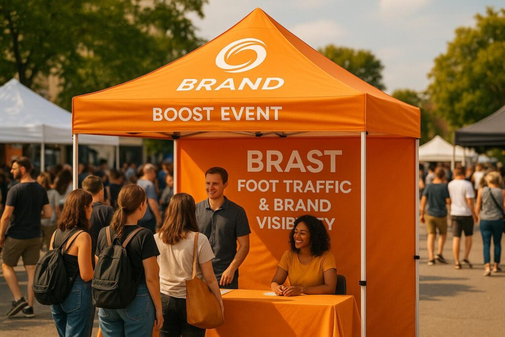 How Custom 10×10 Tents Boost Event Foot Traffic and Brand Visibility