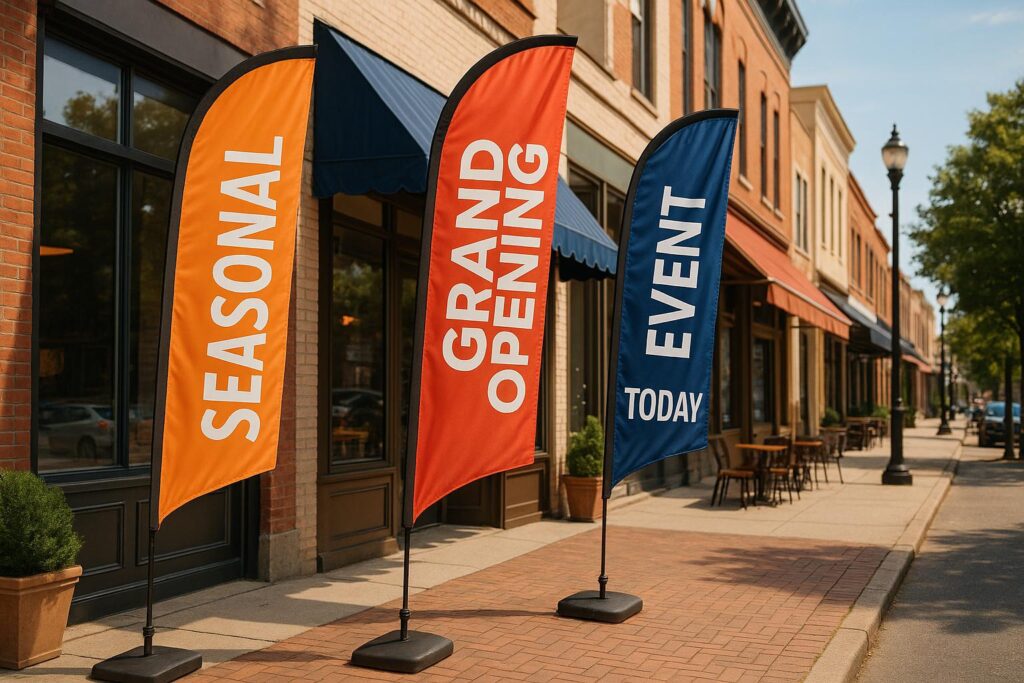 Top 20 Uses for Custom Feather Flags for Local Businesses