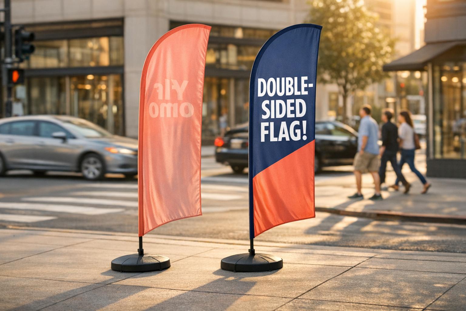 Are Double-Sided Feather Flags Worth It? ROI Comparison for High Traffic Areas
