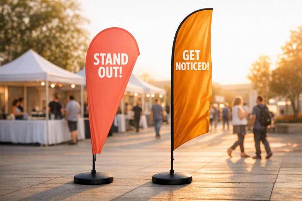 Teardrop vs Feather Flags: Which Converts Better at Events?